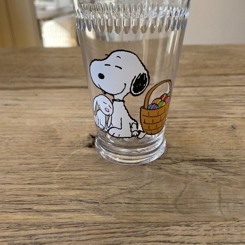 Williams Sonoma 3 Piece Kids Peanuts Easter Melamine Dinnerware Set Snoopy NEW - Picture 11 of 14